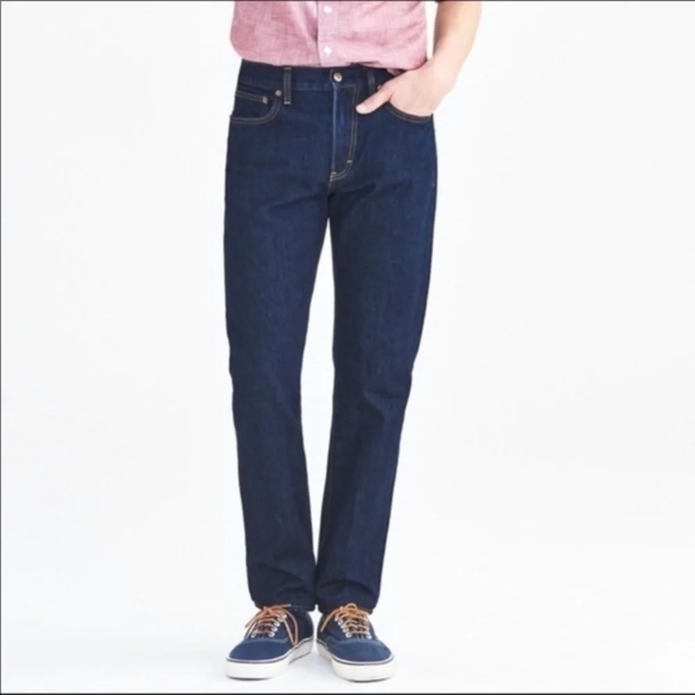 J crew vintage slim straight‎ jeans men’s size 34